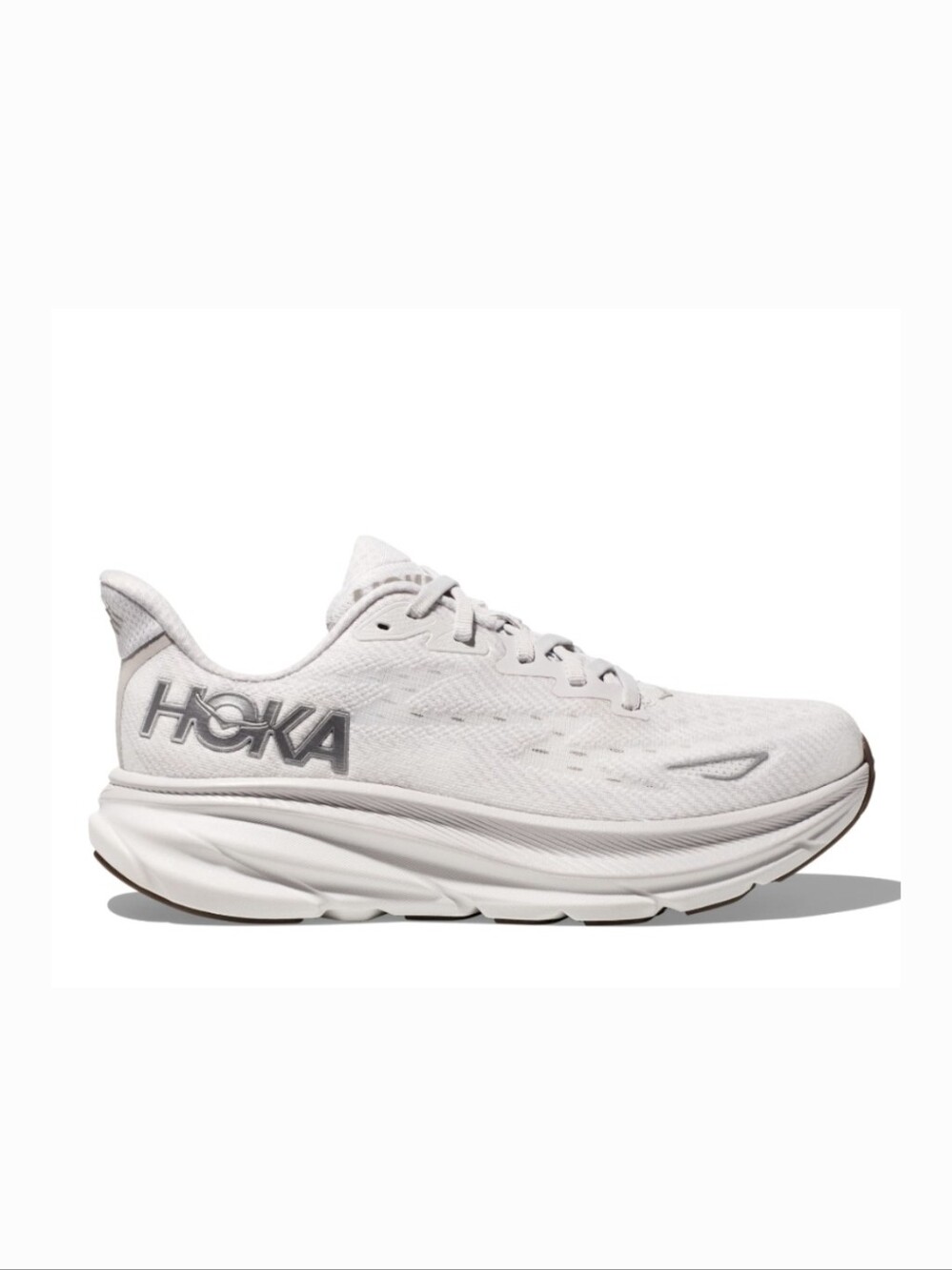 HOKA Clifton 9 Running Shoe in Nimbus Cloud / White Size 9